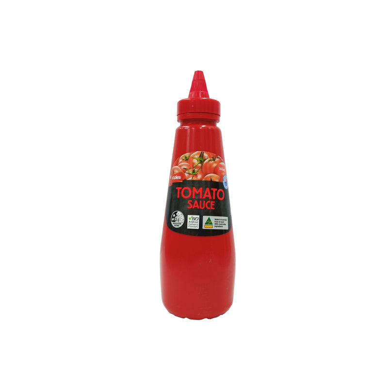 COLES SQUEEZY SAUCE TOMATO 500ML