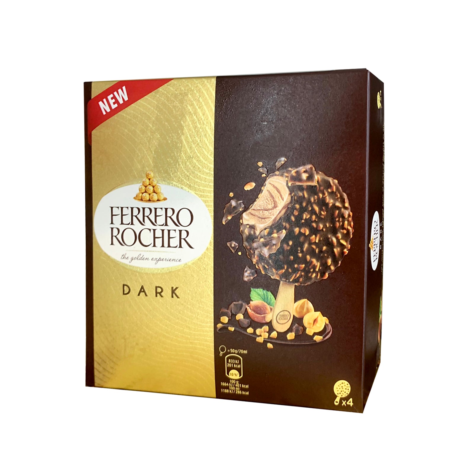 Ferrero Rocher Dark Chocolate Ice Cream Stick 70ml x 4