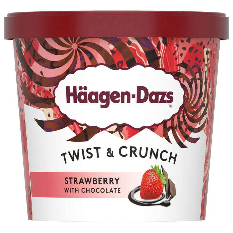 Haagen Dazs Belgian Chocolate and Strawberry Ice Cream 420ml