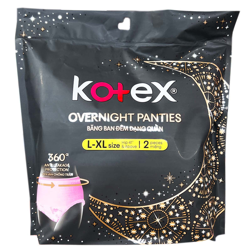 KOTEX OVERNIGHT PANTIES L/XL
