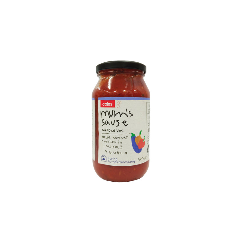 COLES MUM'S SAUCE GARDEN VEGETABLES 500G