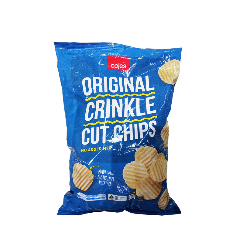 Coles Original Crinkle Cut Chips 175g