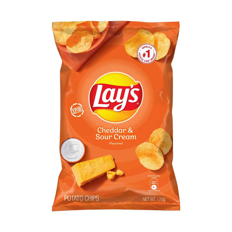 Lays Cheddar Potato Chips 170g