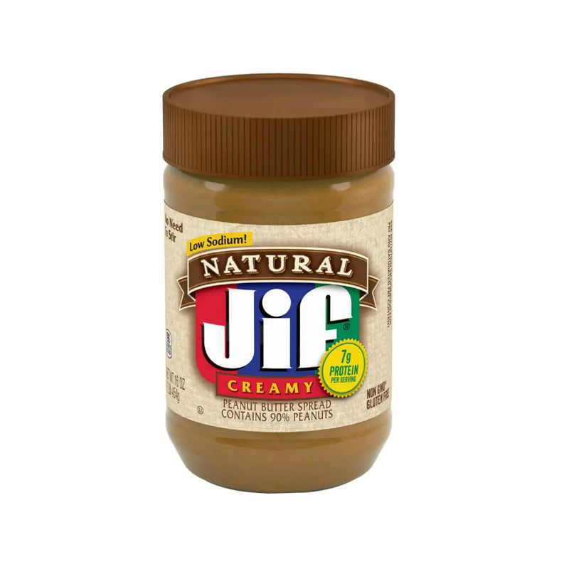 Jif Natural Creamy Peanut Butter 454g